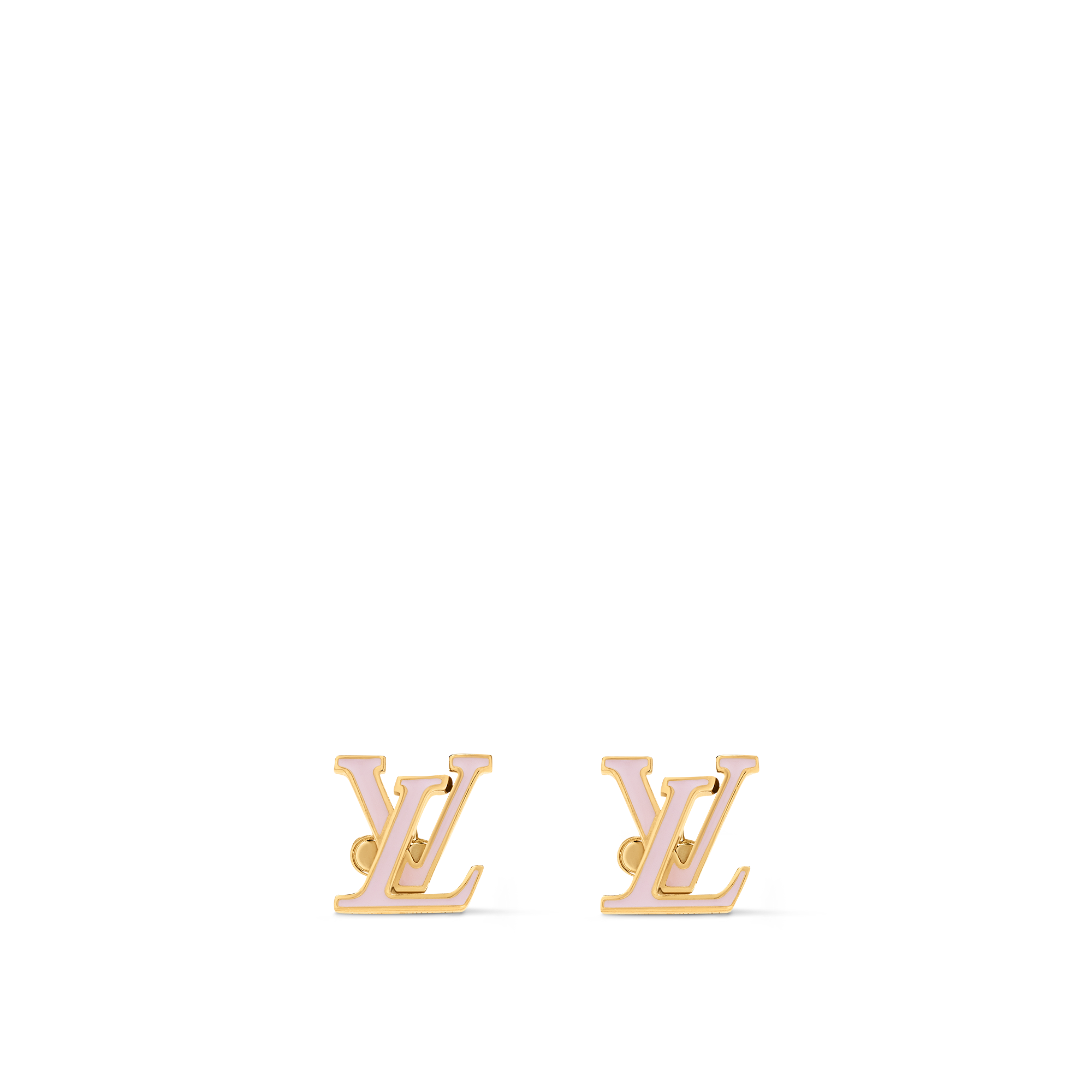 Lv logo deals stud earrings